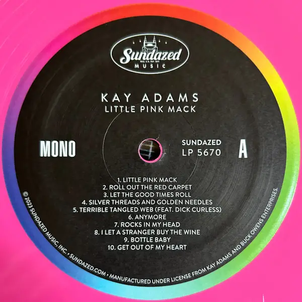 Kay Adams - Little Pink Mack (Pink, LP, Compilation, Mono) - фото №4
