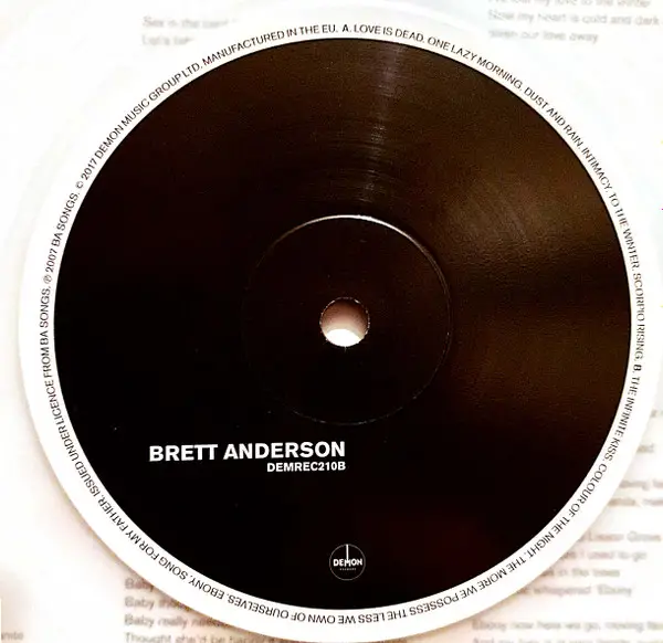Brett Anderson - Brett Anderson (Прозрачный, 180 грамм, Альбом, Переиздание) - фото №5