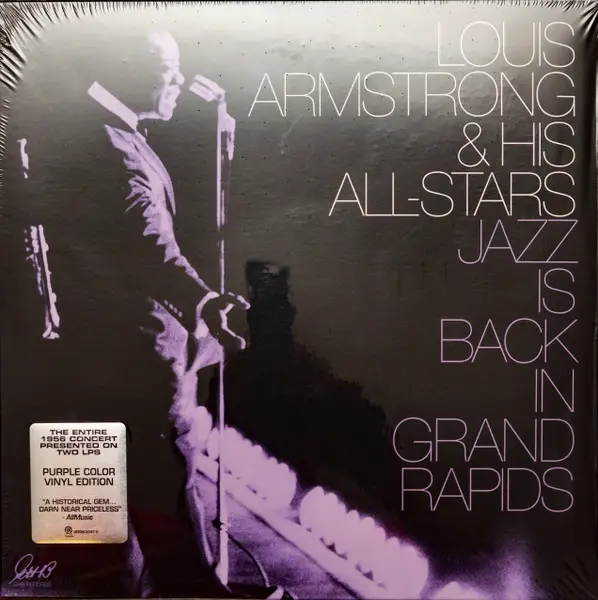 Louis Armstrong - Jazz Is Back In Grand Rapids (2 платівки, Фіолетовий, Альбом, Лимітоване, Перевидання, Ремастеринг)