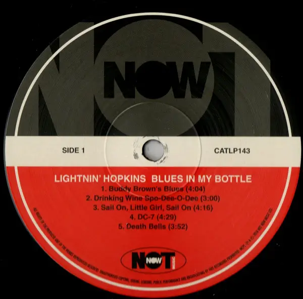 Lightnin' Hopkins - Blues In My Bottle (LP, Album, Reissue) - фото №3