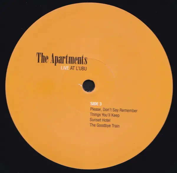 The Apartments - Live At L'Ubu (2 пластинки, Альбом, Лимитированое) - фото №4