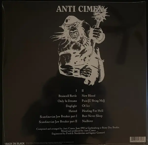 Anti Cimex - Scandinavian Jawbreaker (Розкладна обкладинка, Чорний, Прозорий, Бризки, Альбом, Лимітоване, Перевидання) - фото №3