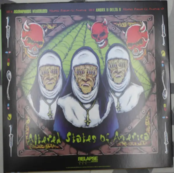 Agoraphobic Nosebleed - Altered States Of America / ANBRX II Delta 9 (Electric, Blue, LP, Album, Reissue) - фото №2