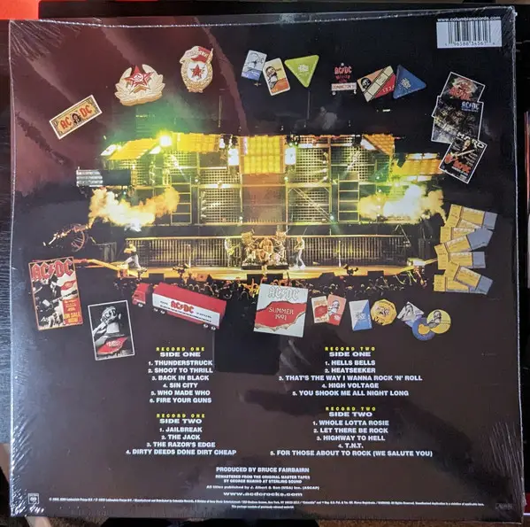 AC/DC - Live (2 пластинки, Gold, 180g, LP, Album, Reissue, Remastered) - фото №2