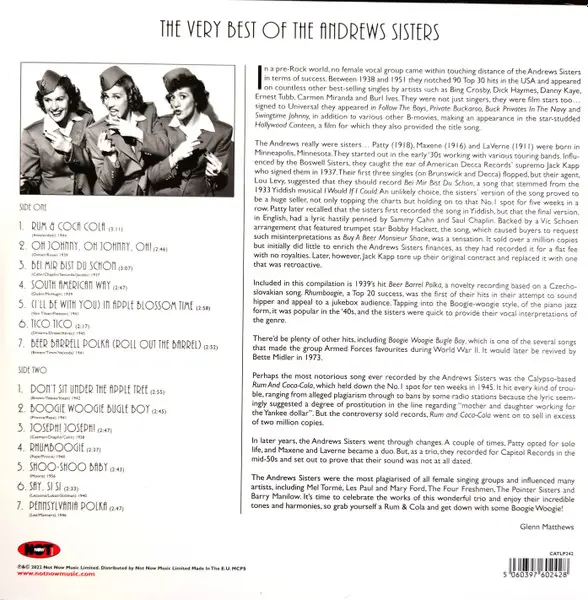 The Andrews Sisters - The Very Best Of (Сборник) - фото №2