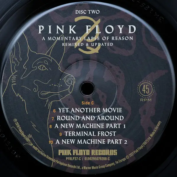 Pink Floyd - A Momentary Lapse Of Reason (Remixed & Updated) (2 платівки, 180 грам, 45 об/хв, Альбом, Перевидання) - фото №6