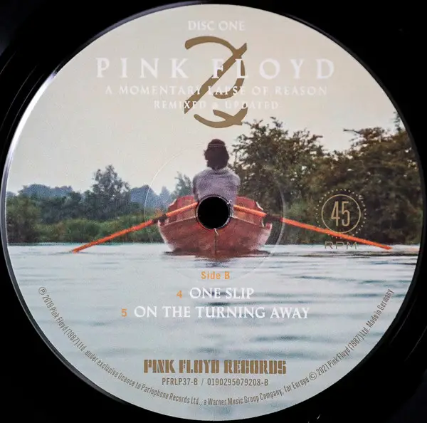Pink Floyd - A Momentary Lapse Of Reason (Remixed & Updated) (2 платівки, 180 грам, 45 об/хв, Альбом, Перевидання) - фото №5