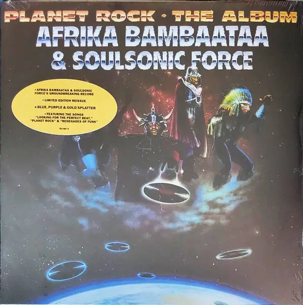 Afrika Bambaataa & Soulsonic Force - Planet Rock - The Album (Clear, Blue, Purple, Gold, splatter, 180g, LP, Album, Reissue)