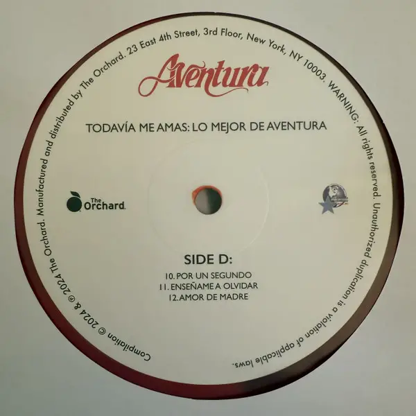 Aventura - Todavía Me Amas: Lo Mejor de Aventura (2 платівки, Рубіновий, Червоний, Збірник) - фото №9