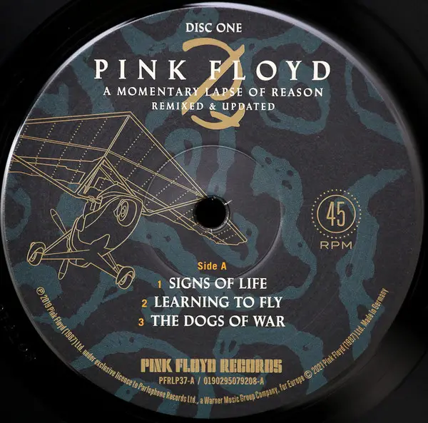 Pink Floyd - A Momentary Lapse Of Reason (Remixed & Updated) (2 платівки, 180 грам, 45 об/хв, Альбом, Перевидання) - фото №4