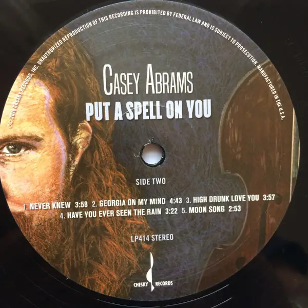 Casey Abrams - Put A Spell On You (LP, Album, Stereo) - фото №4