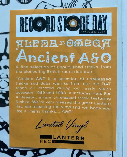 Alpha & Omega - Ancient A&O (Record Store Day, Сборник, Лимитированое) - фото №6