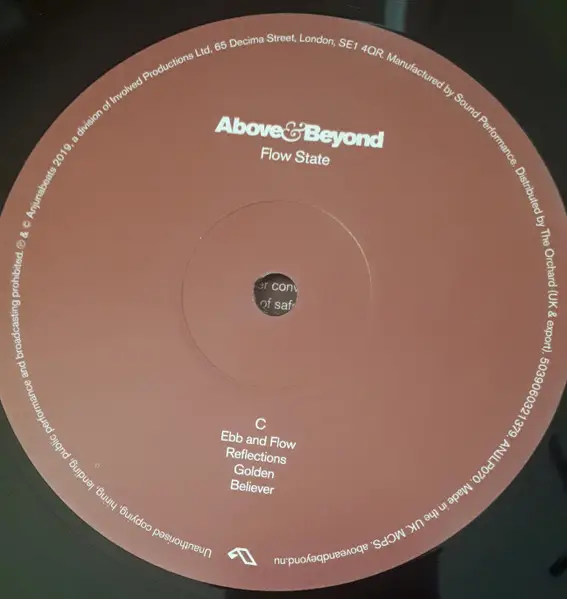 Above & Beyond - Flow State (2 платівки, LP, Album) - фото №8