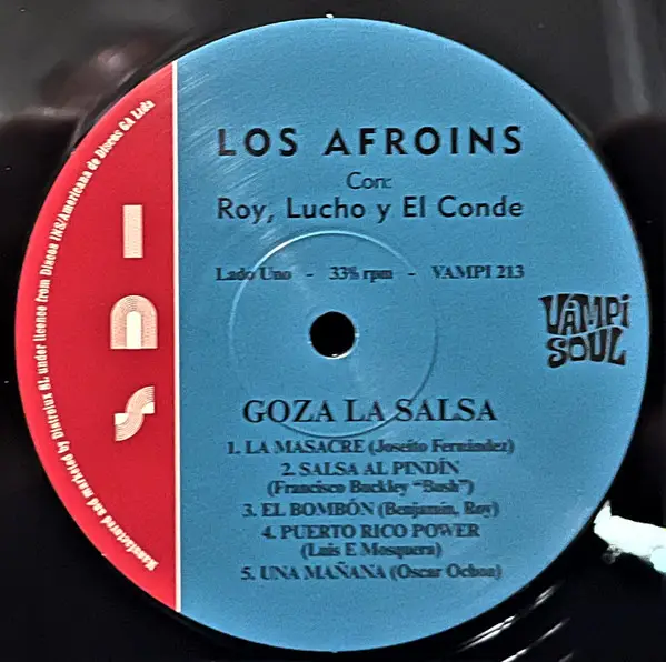 Los Afroins - Goza La Salsa (180g, LP, Album, Reissue) - фото №3