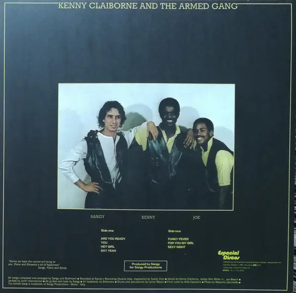 Kenny Claiborne & The Armed Gang - The Armed Gang (Золотой, Альбом, Лимитированое, Пронумерованный, Переиздание) - фото №2