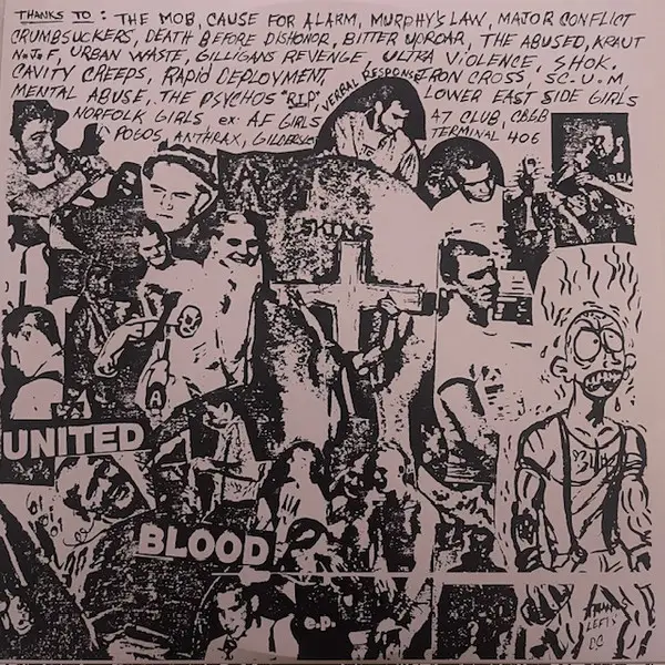 Agnostic Front - United Blood l.p. (Red, Opaque, LP, Remastered, Repress) - фото №3