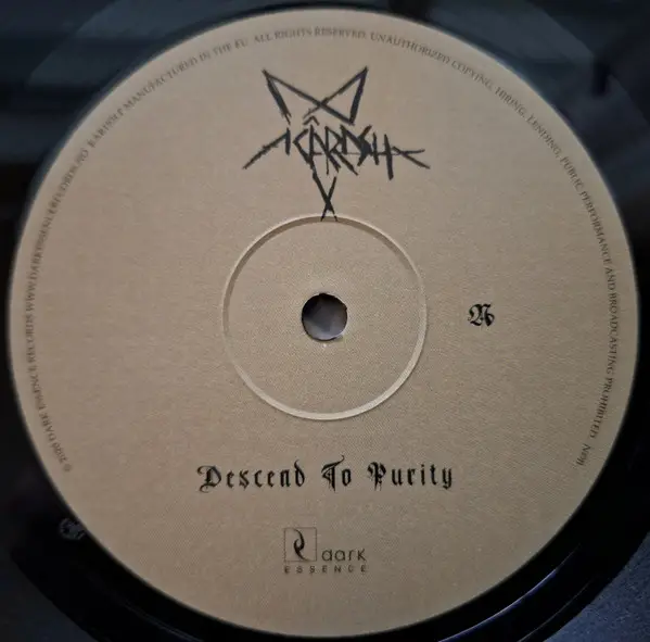 Acârash - Descend To Purity (LP, Album) - фото №5