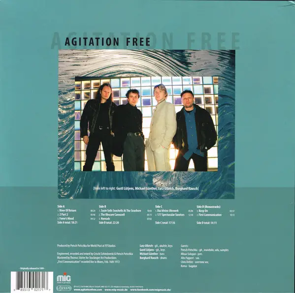 Agitation Free - River Of Return (2 платівки, LP, Album, Reissue) - фото №2