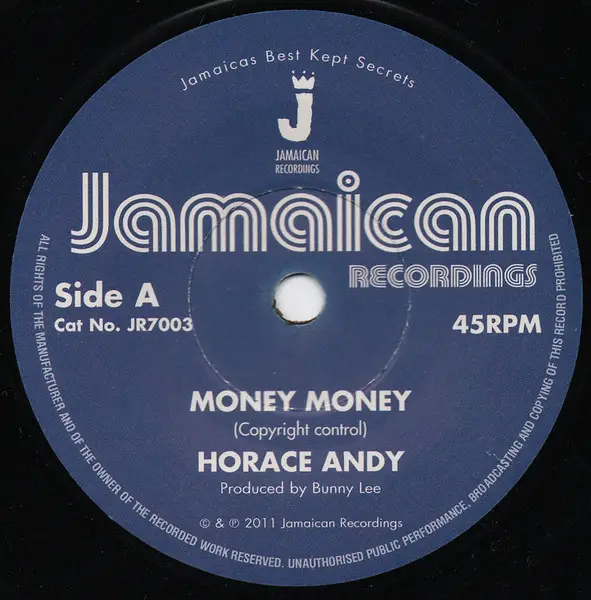 Horace Andy - Money Money (Сингл, 45 об/мин, Переиздание)