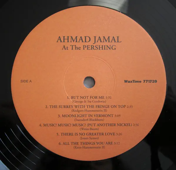 Ahmad Jamal Trio - Ahmad Jamal At The Pershing - But Not For Me (180 грам, Альбом, Перевидання, Ремастеринг) - фото №3