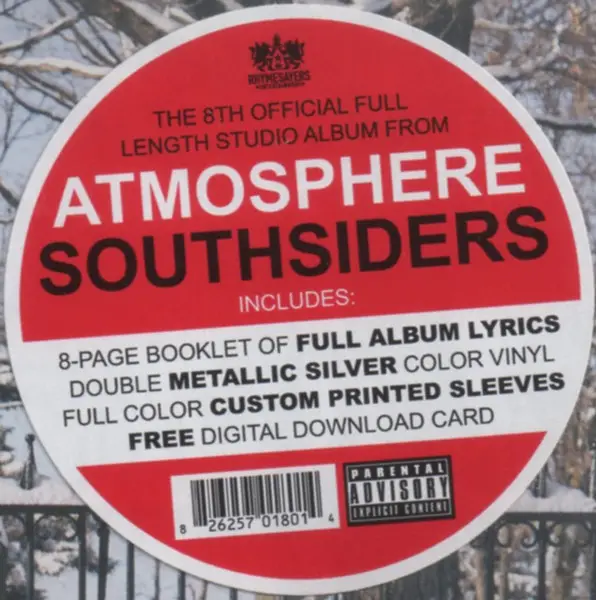 Atmosphere - Southsiders (2 платівки, Металічний колір, Срібний, Альбом) - фото №15