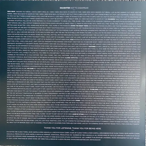 Daughter - Not To Disappear (LP, Album) - фото №5