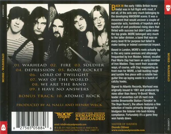 More - Warhead (Album, Reissue, Remastered) - фото №14