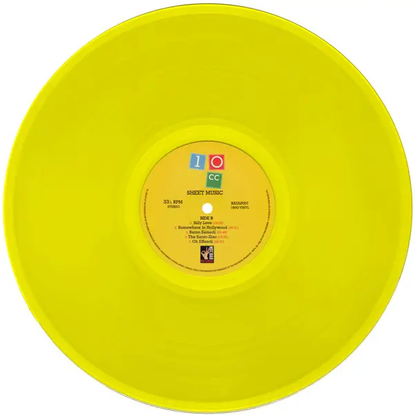 10cc - Sheet Music (180g, LP, Album, Reissue) - фото №3