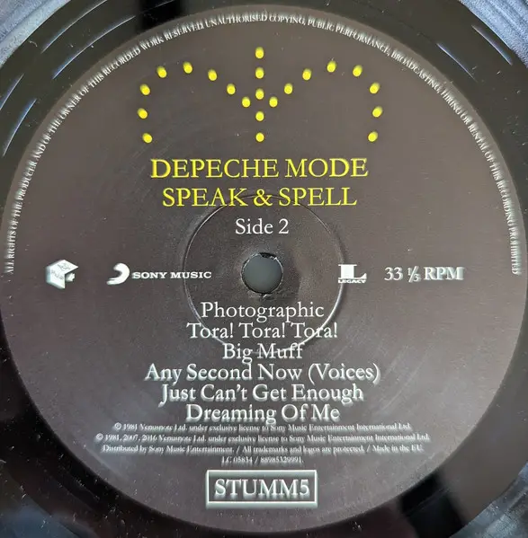 Depeche Mode - Speak & Spell (Розкладна обкладинка, Альбом, Перевидання, Ремастеринг) - фото №4
