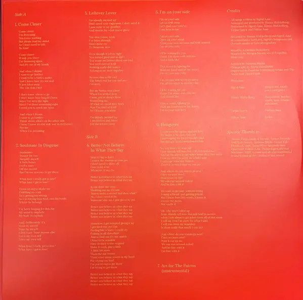 Sigrid Aase - Come Closer (Red, Vinyl, LP, Album, Stereo) - фото №4