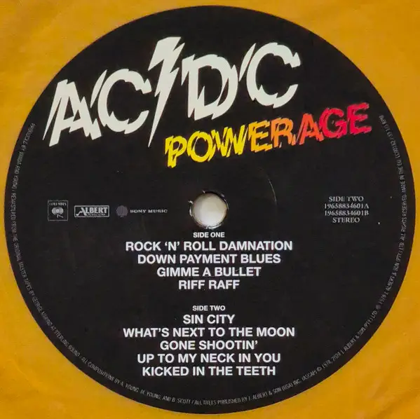 AC/DC - Powerage (Gold, 180g, LP, Album, Reissue, Remastered, Stereo) - фото №6