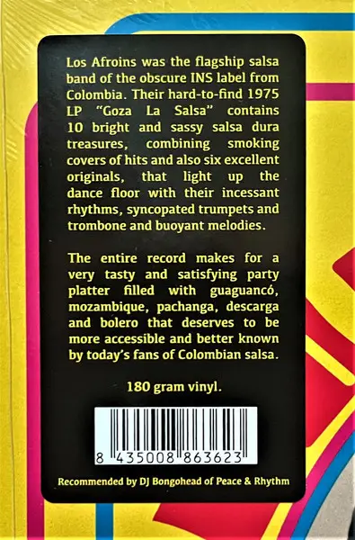 Los Afroins - Goza La Salsa (180g, LP, Album, Reissue) - фото №6