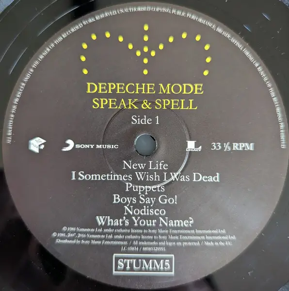 Depeche Mode - Speak & Spell (Розкладна обкладинка, Альбом, Перевидання, Ремастеринг) - фото №3