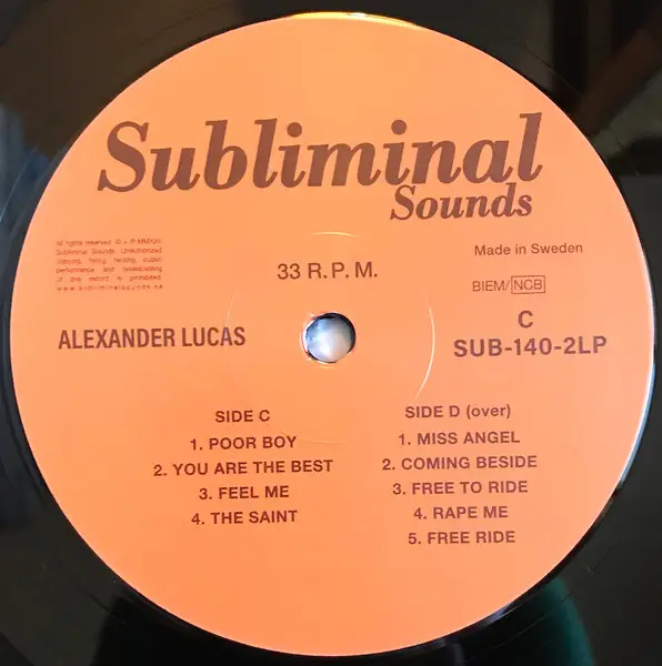 Alexander Lucas - Alexander Lucas (2 пластинки, Сборник, Deluxe издание, Лимитированое) - фото №5