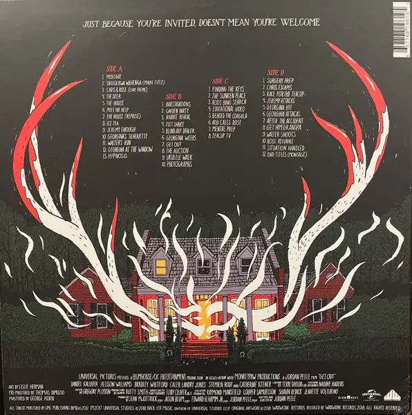 Michael Abels - Get Out (2 платівки, Black, White, Splatter, LP, Album, Stereo) - фото №2