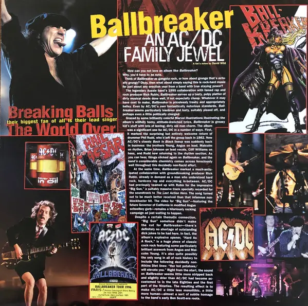 AC/DC - Ballbreaker (LP, Album, Reissue, Remastered, Stereo) - фото №6