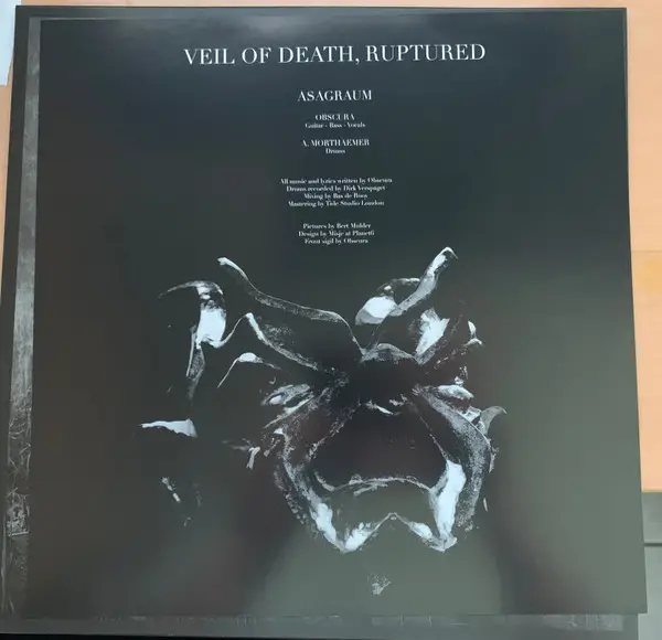 Asagraum - Veil Of Death, Ruptured (Прозрачный, Зелёный, Альбом, Лимитированое, Дополнительная печать) - фото №5