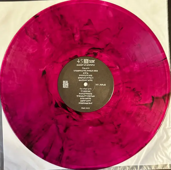 45 Grave - Sleep In Safety (Purple, LP, Album, Reissue, Stereo) - фото №6