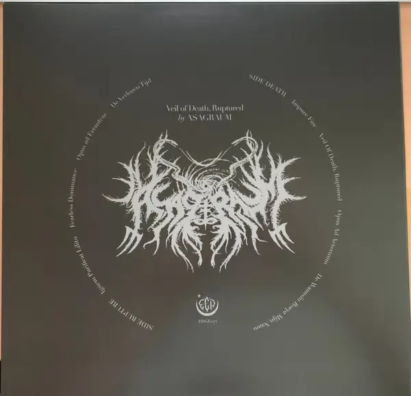 Asagraum - Veil Of Death, Ruptured (Прозрачный, Зелёный, Альбом, Лимитированое, Дополнительная печать) - фото №2