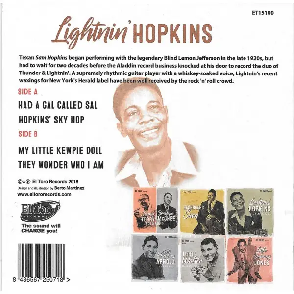 Lightnin' Hopkins - Had A Gal Called Sal (EP) - фото №2