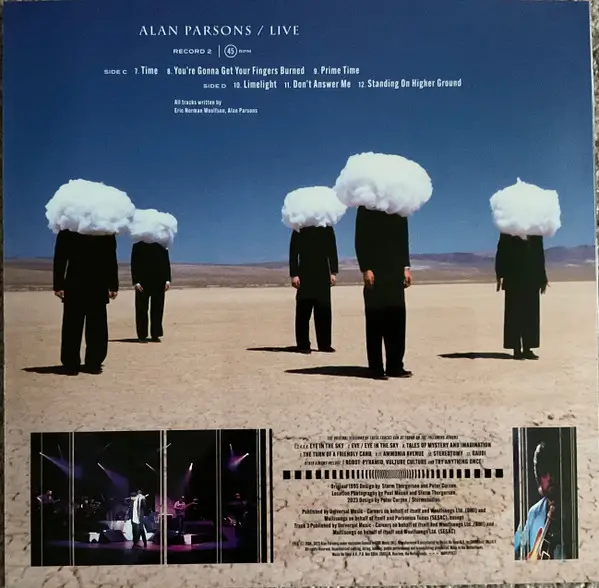 Alan Parsons - Live (2 платівки, 45 об/хв, Альбом, Перевидання) - фото №11