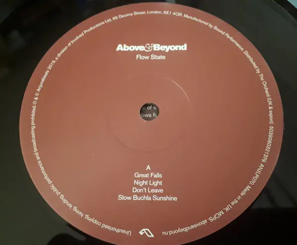 Above & Beyond - Flow State (2 платівки, LP, Album) - фото №6