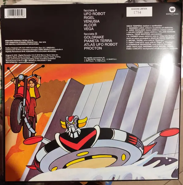 Actarus - Atlas Ufo Robot (Ice, Translucent, LP, Reissue) - фото №3