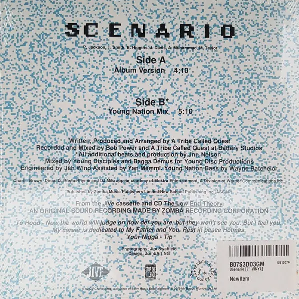 A Tribe Called Quest - Scenario (Single, Reissue, Stereo) - фото №2