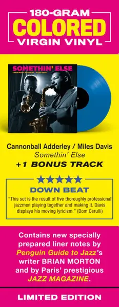 Cannonball Adderley & Miles Davis - Somethin' Else (Blue, LP, Album, Reissue, Stereo) - фото №6