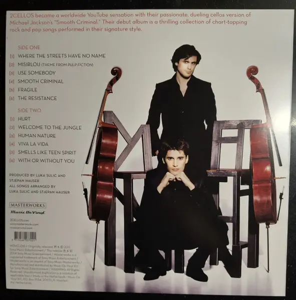 2Cellos - 2Cellos (Translucent, blue, LP, Album, Numbered, Reissue) - фото №7