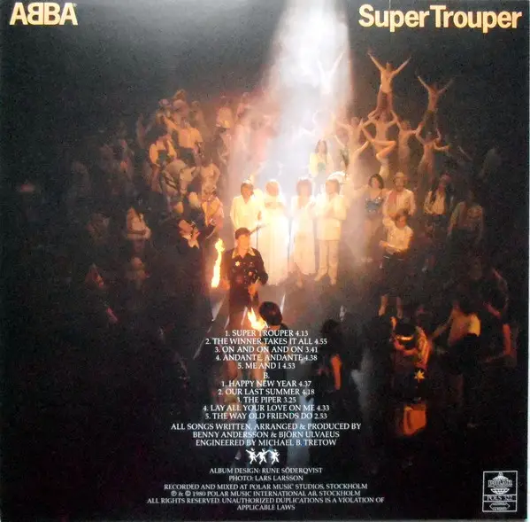 ABBA - Super Trouper (LP, Album, Reissue, Remastered) - фото №2