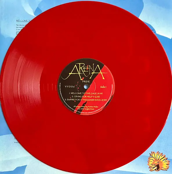 Arena - Pride (2 платівки, 180 грам, Червоний, Односторонній, Альбом, Гравірована, Лимітоване) - фото №6