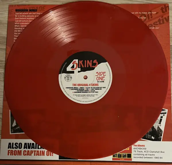 4 Skins - The Original 4 Skins (Red, LP, Compilation) - фото №6