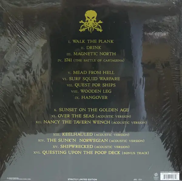 Alestorm - Sunset On The Golden Age (2 платівки, Чорний, Золотий, Бризки, Record Store Day, Лимітоване, Спеціальне видання) - фото №2